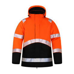 Žieminė gero matomumo striukė LUMI HI-VIS, oranžinė