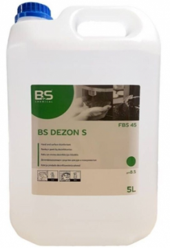 Rankų ir paviršių dezinfekavimo priemonė BS DEZON, 5 l